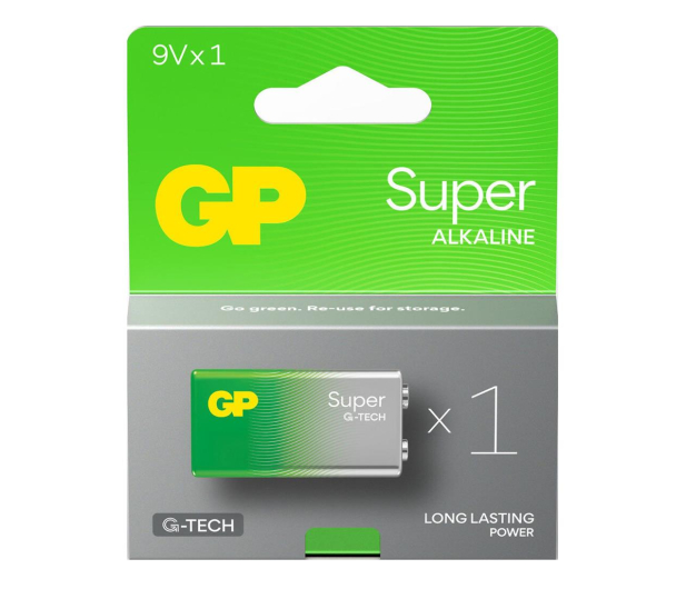GP Bateria alkaliczna Super 9V/6LR61 9V (1 sztuka) - 1283071 - zdjęcie
